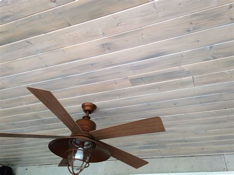 tongue and groove pine ceiling with posts and false beams I installed in haralson ga Home