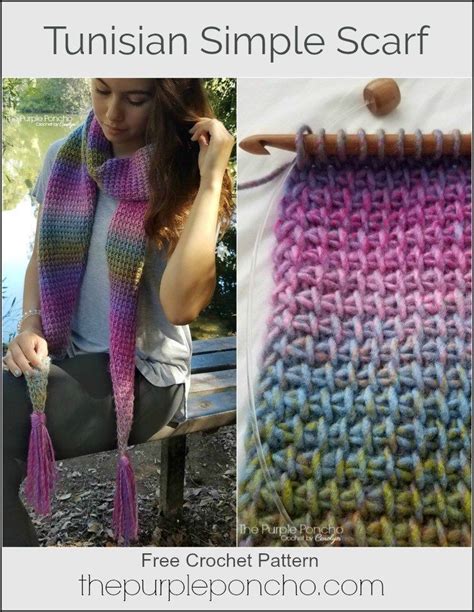 Tunisian Crochet Scarf Pattern Free