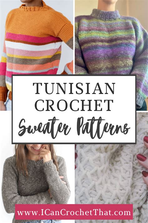 Tunisian Crochet Sweater Patterns