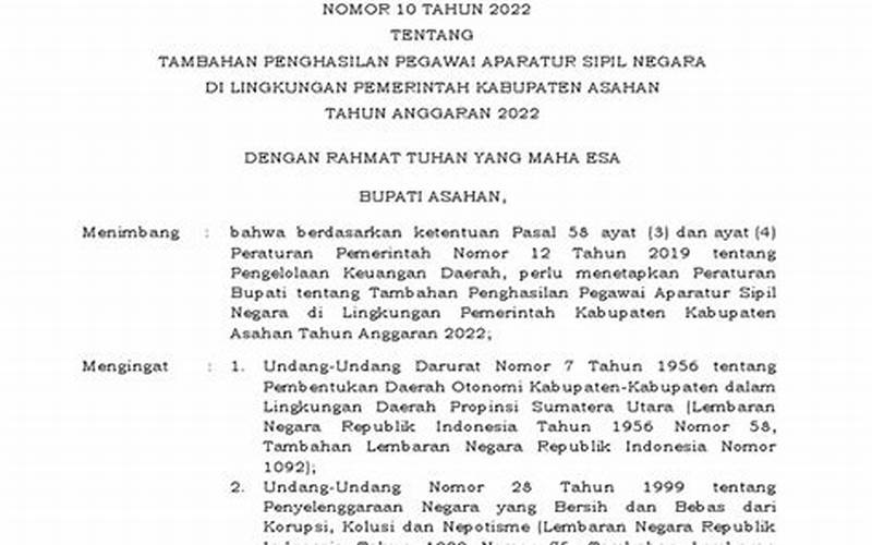 Tunjangan Pegawai Negeri Sipil