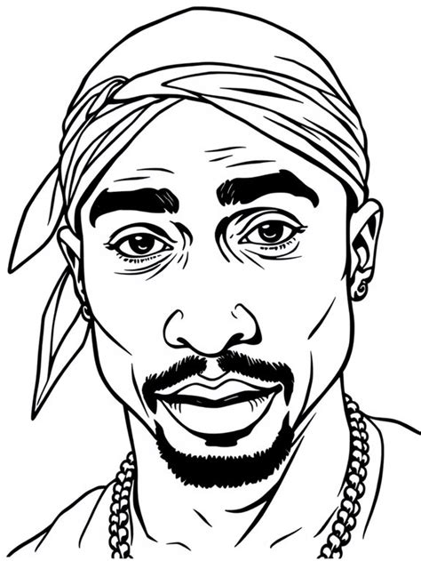 Tupac Coloring Pages