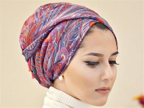 Turban Style Hijab For Round Face