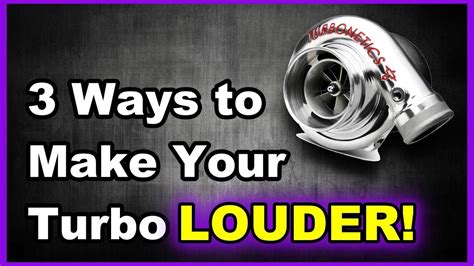 Turbo Sound Tips