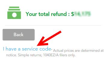 TurboTax Service Code 2024