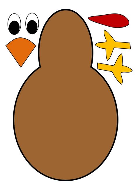 Turkey Body Template Free Printable