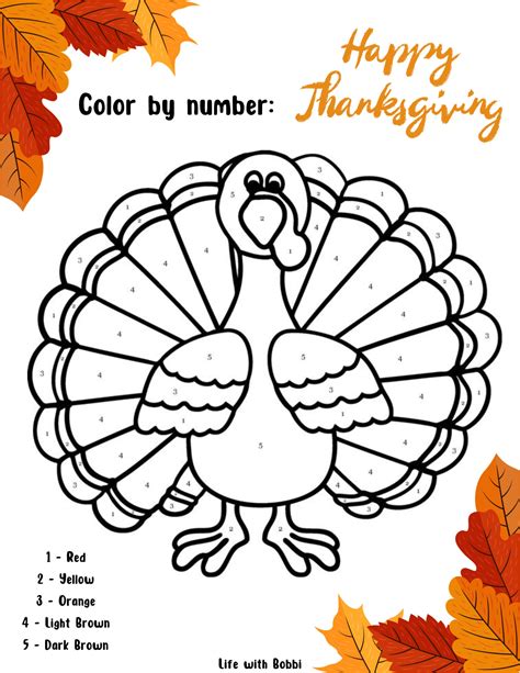 Turkey Color By Number