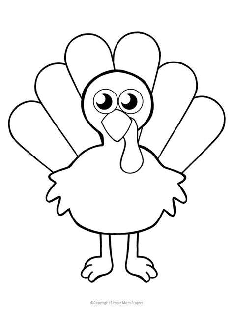 Turkey Coloring Pages Cut Out