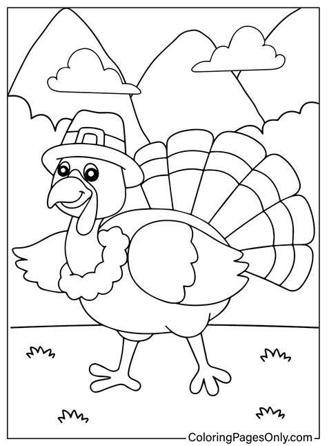 Turkey Coloring Pages Free