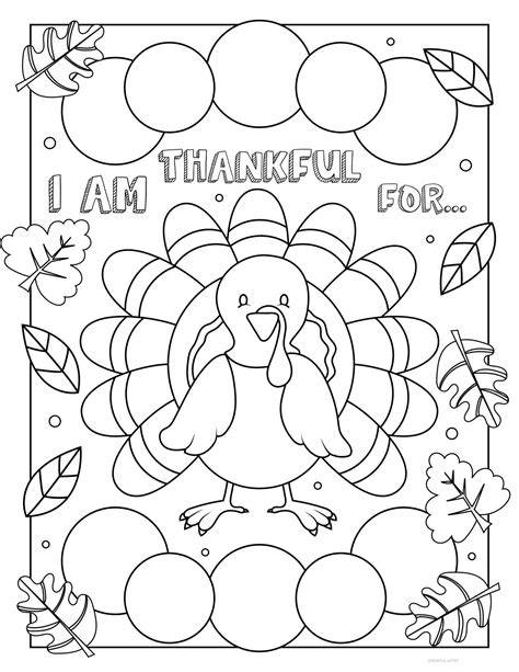 Turkey Coloring Pages Thankful