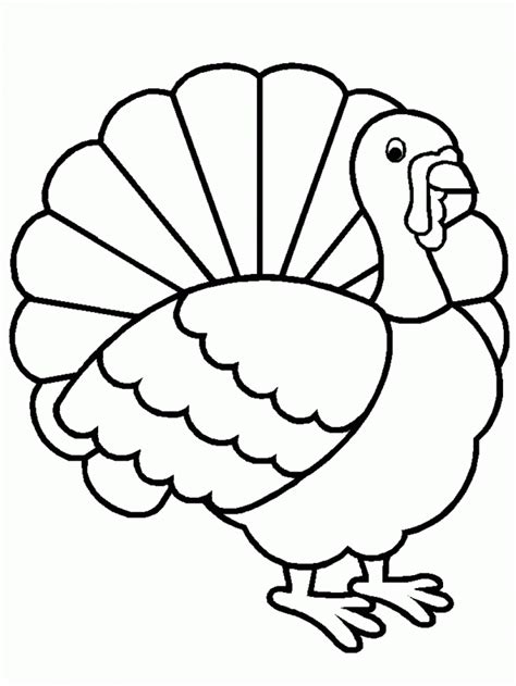 Turkey Template To Color