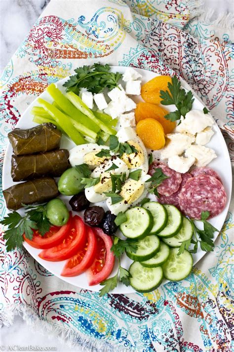 Turkish Breakfast With Fruits and Vegetables