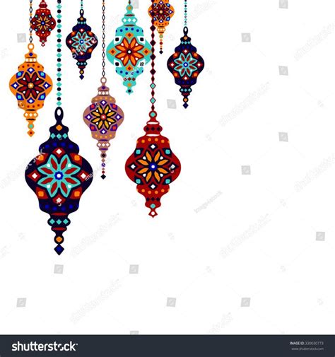 Turkish Lamp Pattern Template