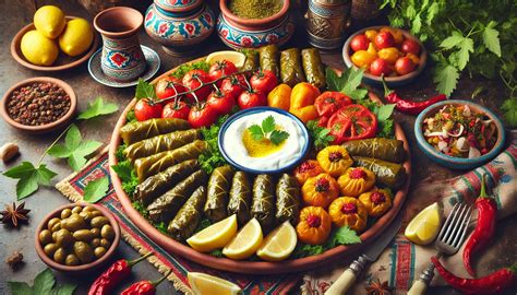 Turkish food selection