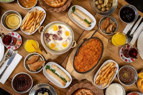 A variety of Turkish dishes