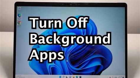 Turn Off Background Applications and Processes