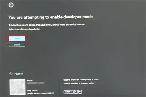 Turn Off ChromeOS Developer Mode