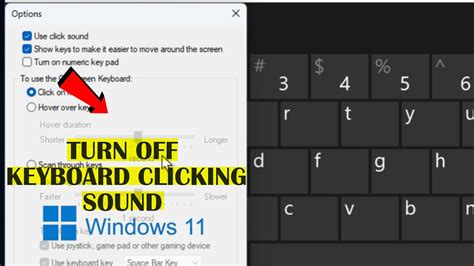 Turn Off Clicking Sound