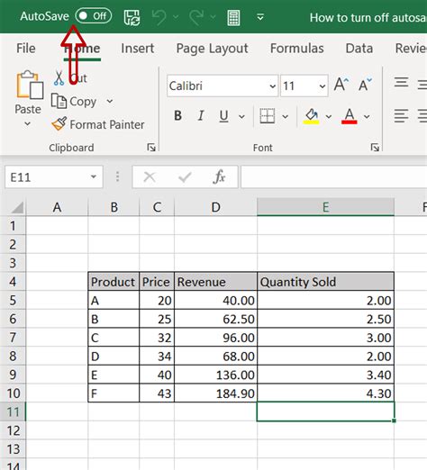 Turn Off Excel AutoSave – 6 Methods