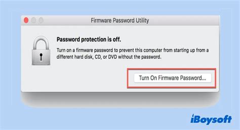 Turn Off Firmware Password Mac