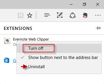 Turn Off Microsoft Edge Extensions