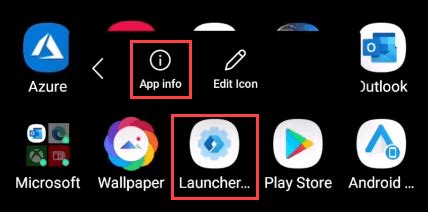 Turn Off Microsoft Launcher from App Info