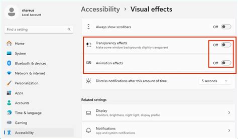 Turn Off Visual Effects: Speed Up Computer