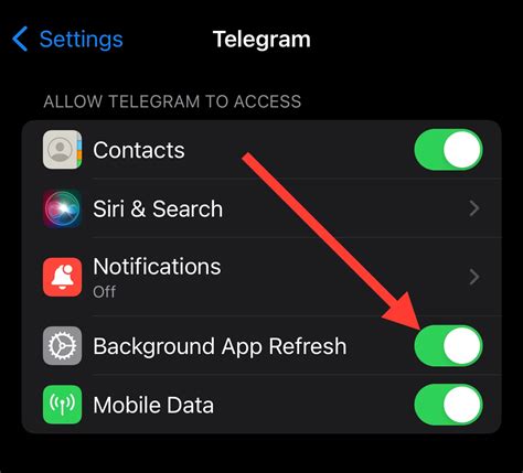 Turn On Background App Refresh for Instagram