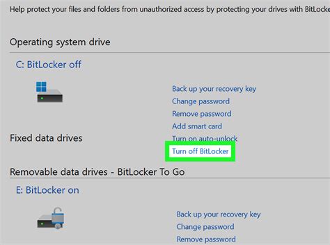 Turn On Bitlocker