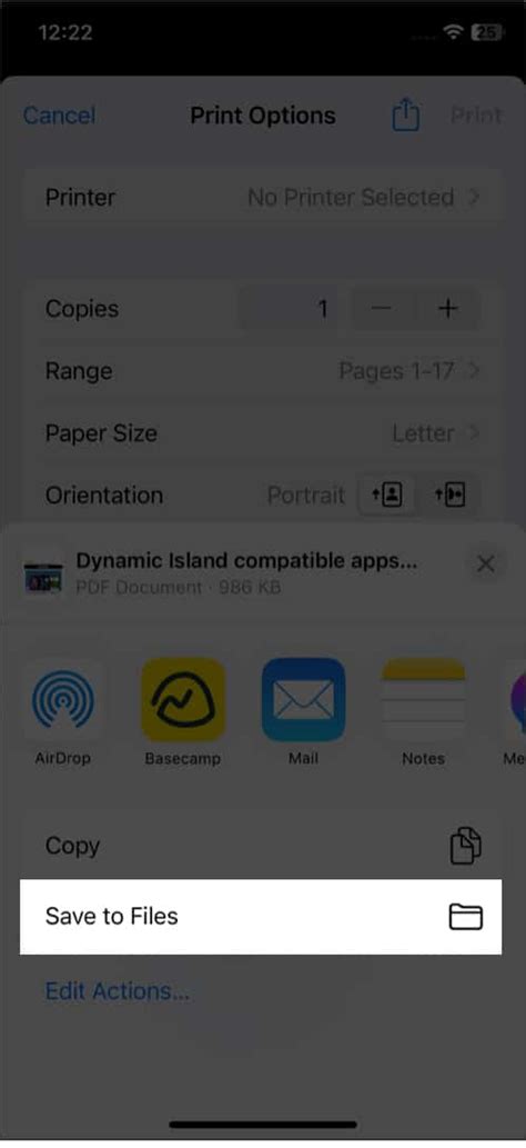 Turn any webpage into a PDF using Share sheet on iOS