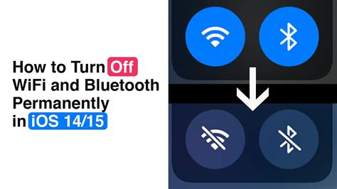 Turn off Bluetooth and Wi-Fi on iPhone