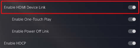 Turn off HDMI Device Link