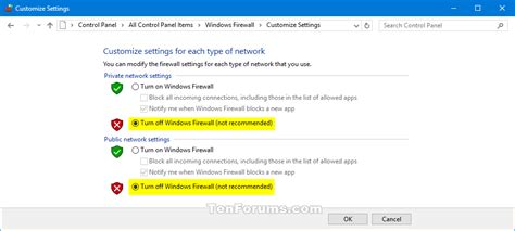 Langkah Mematikan Firewall