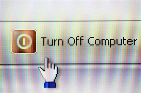 Turning Off Computer
