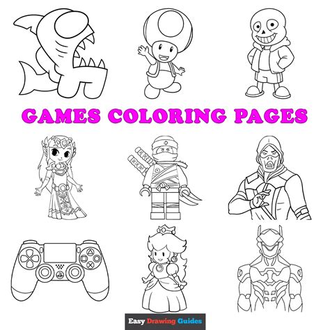 Turning Coloring Pages into Games