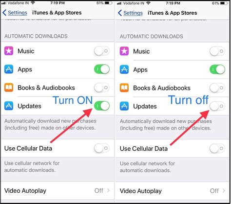 Turning off Automatic Updates on iOS Devices