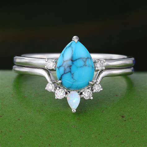 Turquise Wedding Rings shape