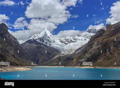 Turquoise Lake Andes Mountains