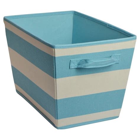 RiverRidge Home 10.5 in. x 10 in. Turquoise Folding Storage Bin (2Pack)16013 The Home Depot