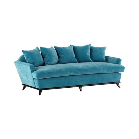 Turquoise Velvet Couch