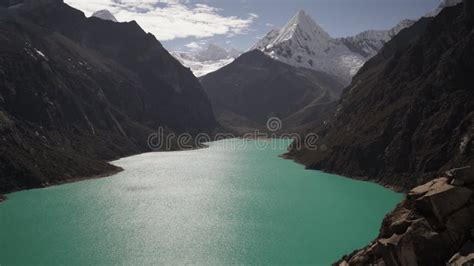 Turquoise lagoons Andes mountains