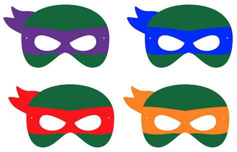 Teenage Mutant Ninja Turtles Mask Template Free Printable Papercraft