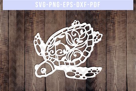 Download Turtle Paper Cut Template Commercial Use For Crafts
