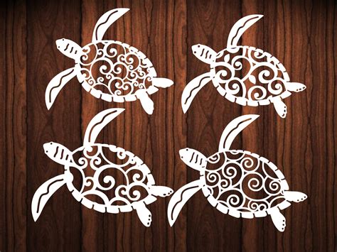 Download Turtle Paper Cut Template Commercial Use Free PSD Mockups