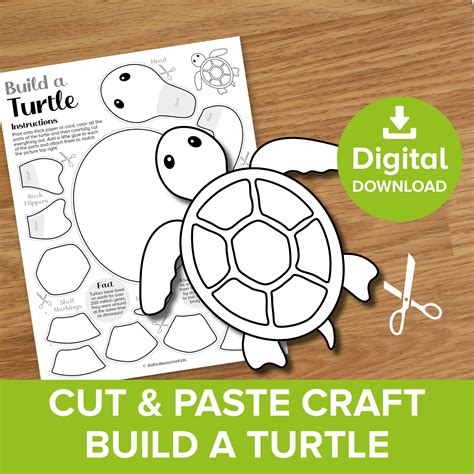 Download Turtle Paper Cut Template Crafts