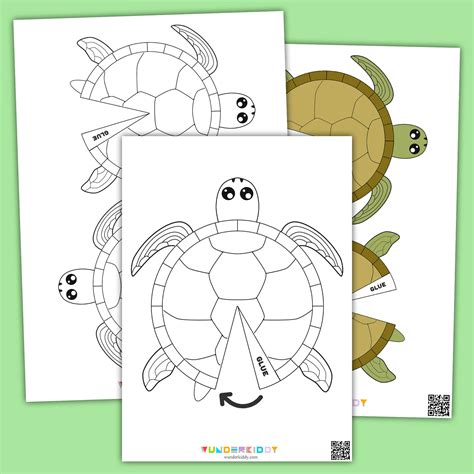 Download Turtle Paper Cut Template Printable