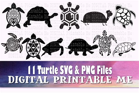 Download Turtle Silhouette, SVG Tortoise Png Files