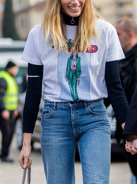 Add Style and Warmth with Turtleneck Under Graphic Tee