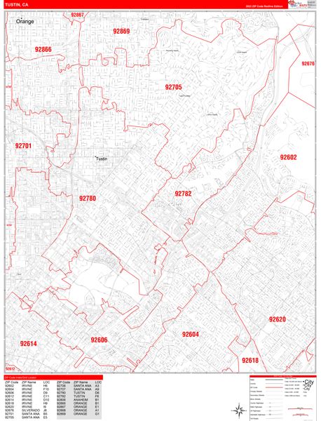 Tustin Map, Orange County, CA Otto Maps