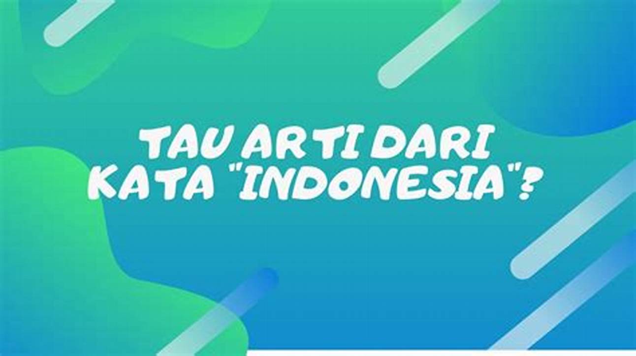 Tutorial Arti Kata Indonesia