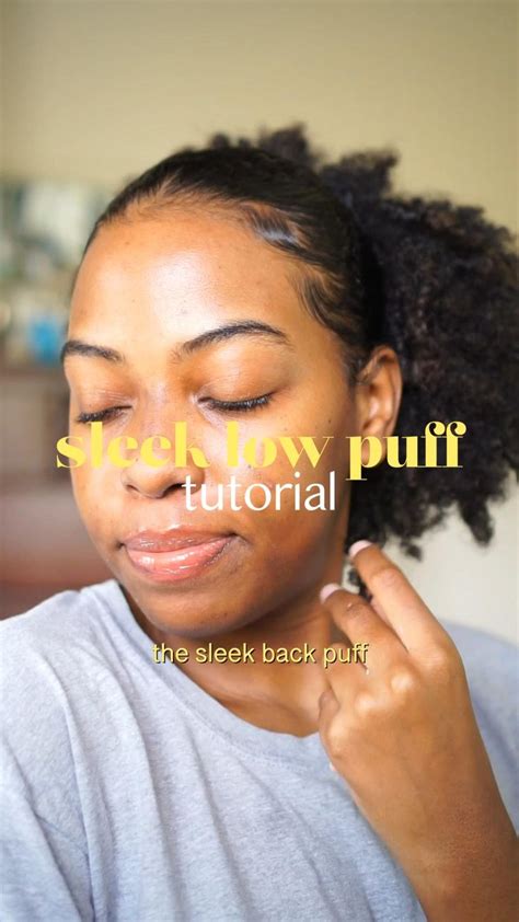 Tutorial: How to Create a Low Puff on Natural Hair